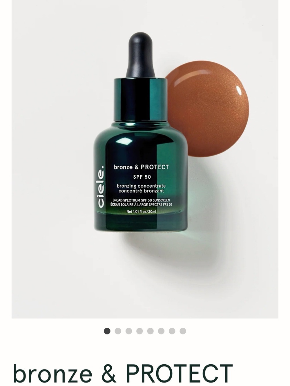 Ciele Bronze & Protect SPF 50 Bronzing Concentrate - shade 2